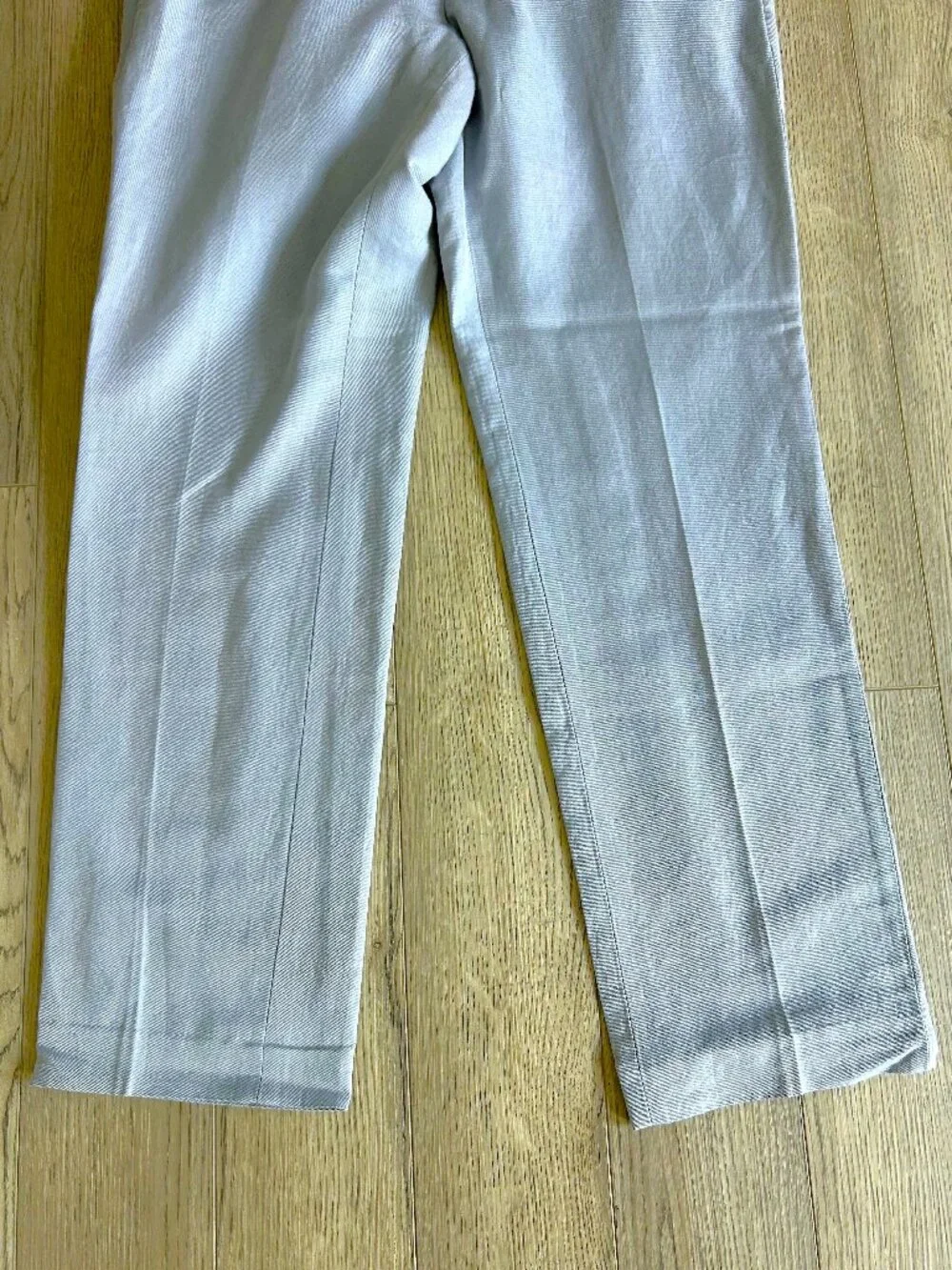Brooks Brothers Clark Pants 34x32 Baird McNutt Irish Linen Cotton Light Blue
